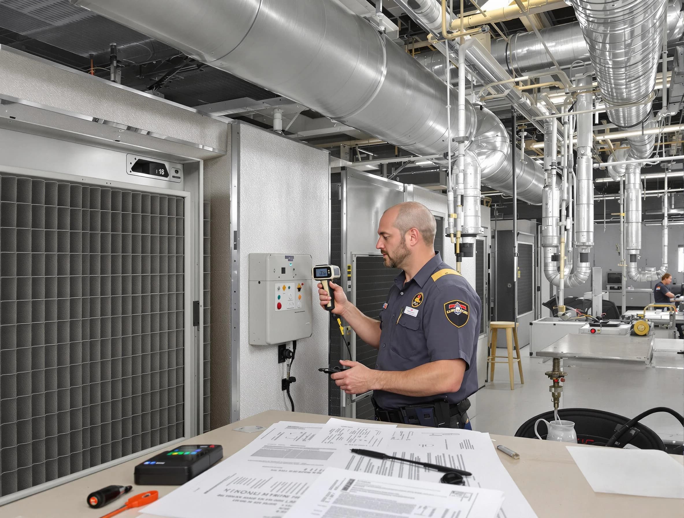 Professional filter system inspection by Edgewater Air Duct Cleaning in Edgewater