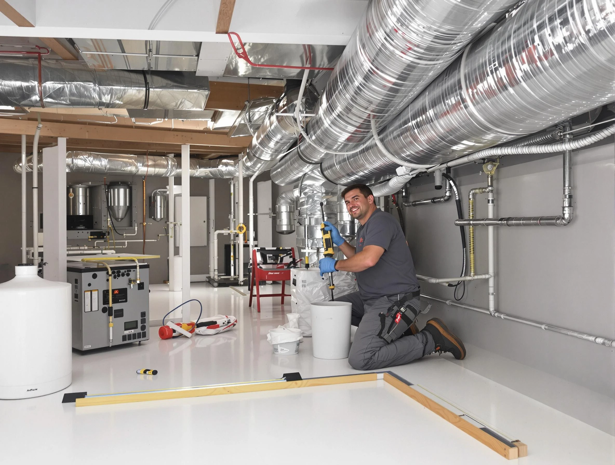 Professional duct sealing service by Edgewater Air Duct Cleaning in Edgewater