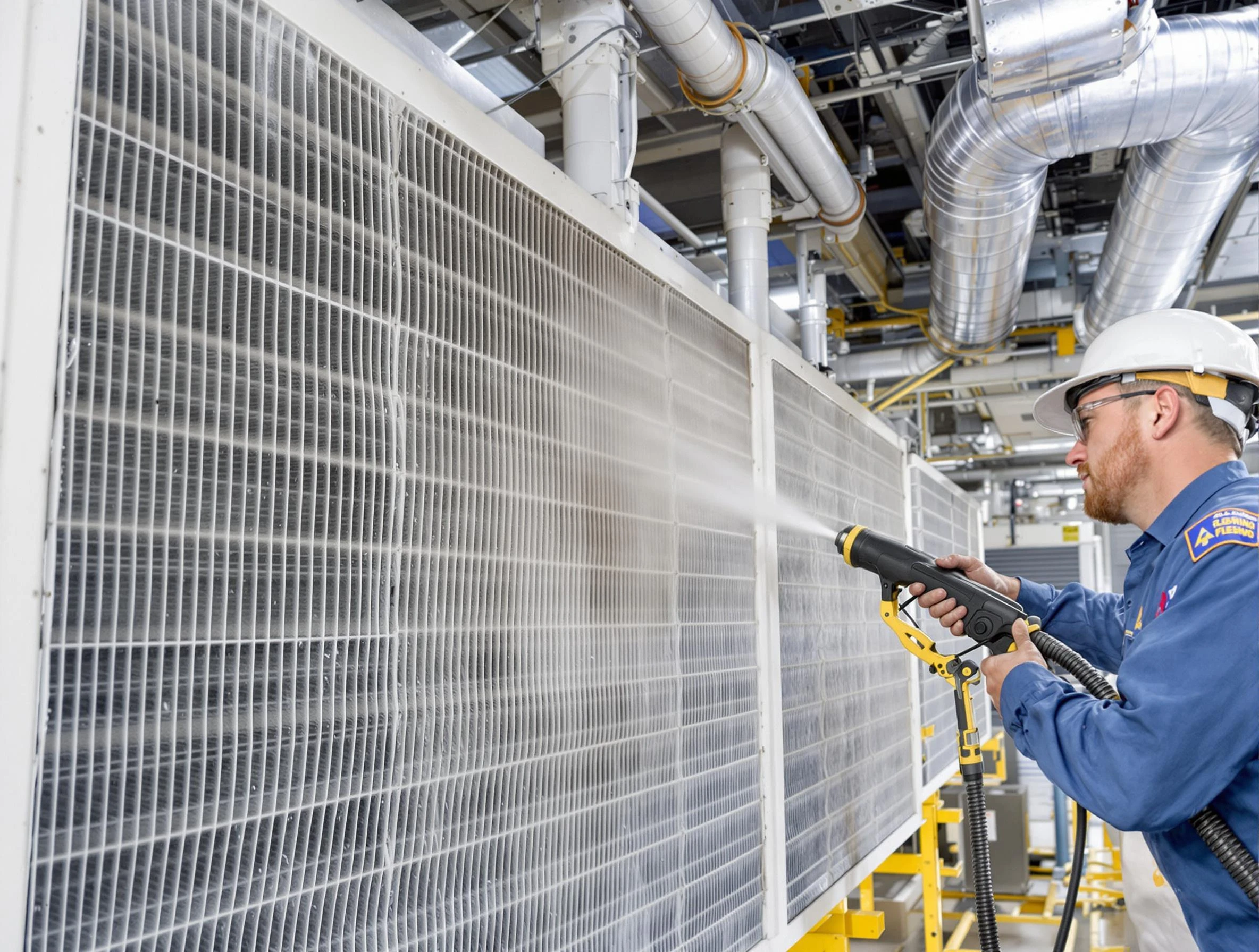 Professional commercial coil cleaning by Edgewater Air Duct Cleaning in Edgewater