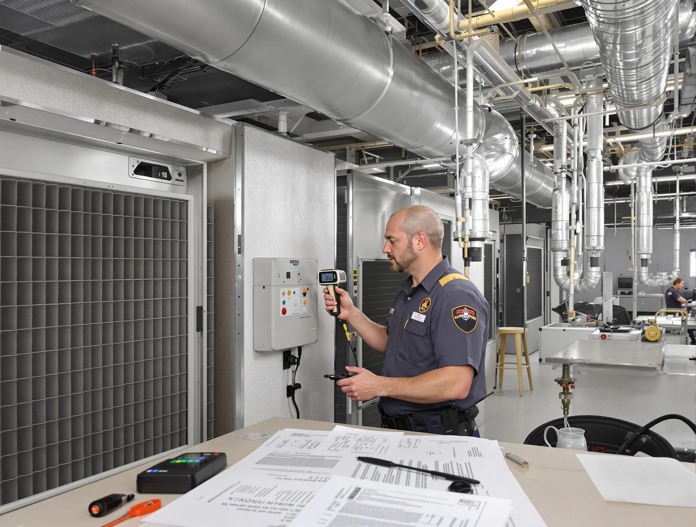 Professional filter system inspection by Edgewater Air Duct Cleaning in Edgewater